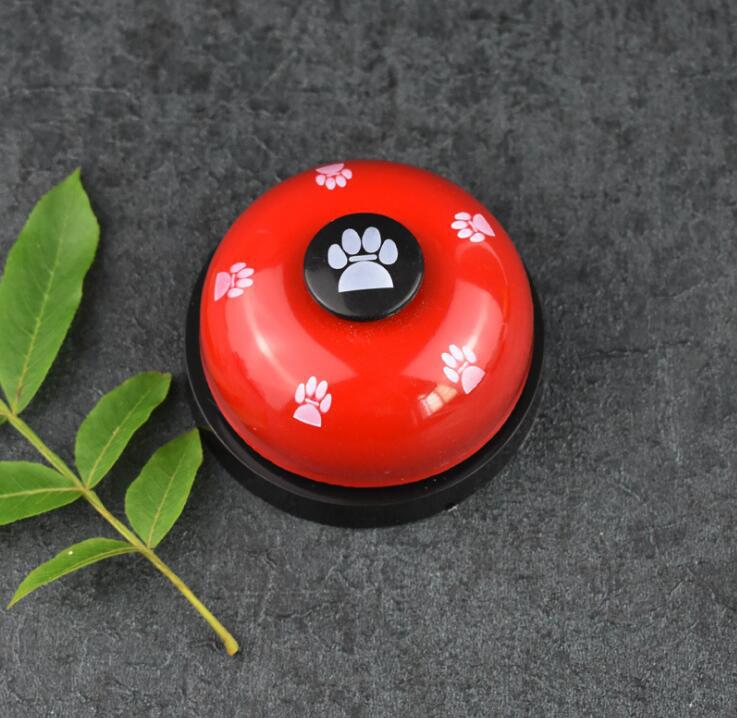 Cat and dog trainer pet footprints ringing the bell