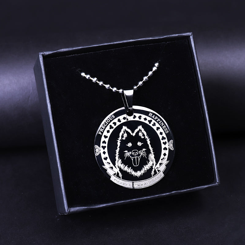Anti-lost engraving dog stainless steel listing