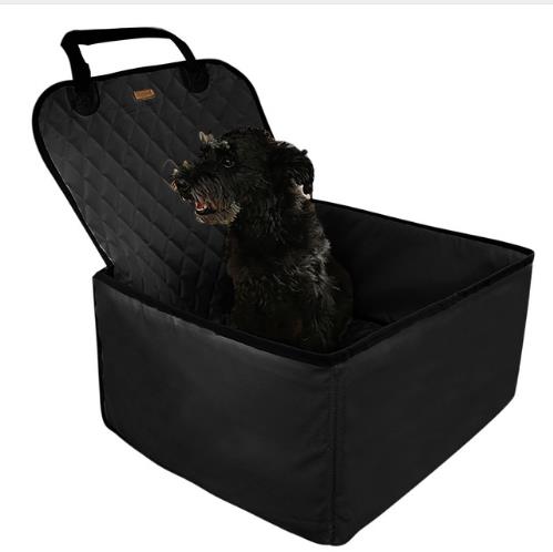 2 in 1 Pet Carrier Bucket Basket Waterproof Single Pet Dog Car Carrier Bag Car Seat Cover Protector Front Seat Car Mat