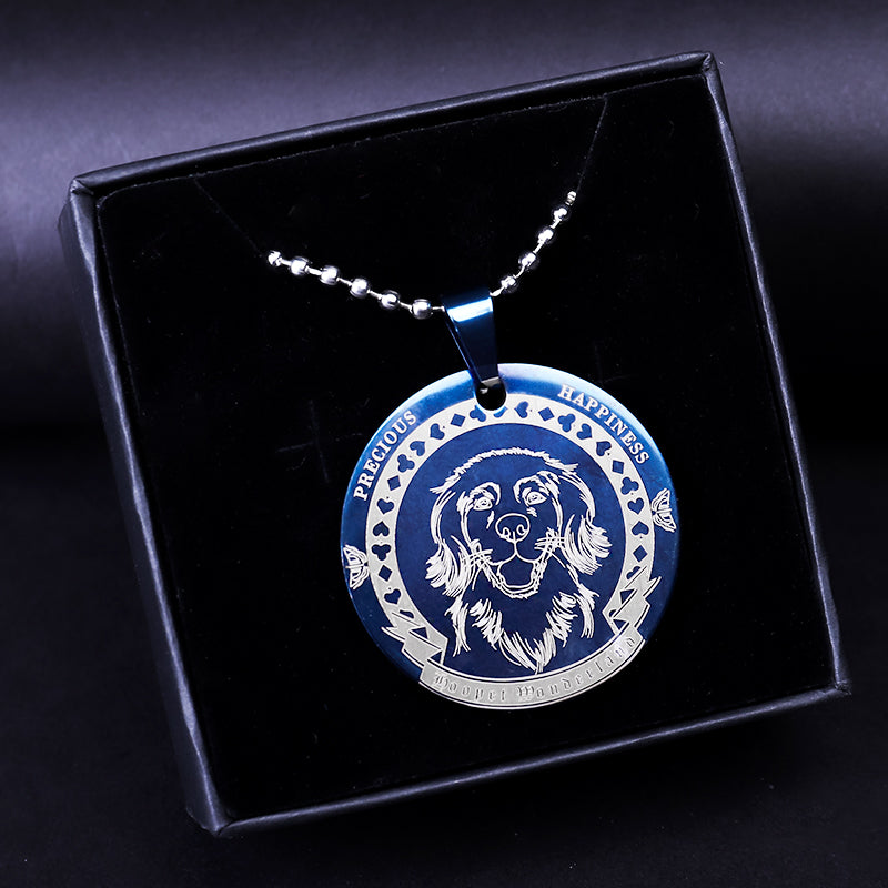 Anti-lost engraving dog stainless steel listing