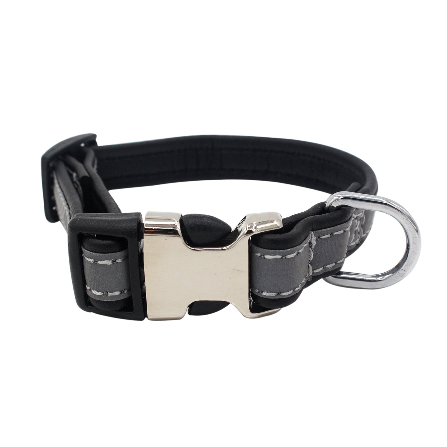 Microfiber reflective pet collar