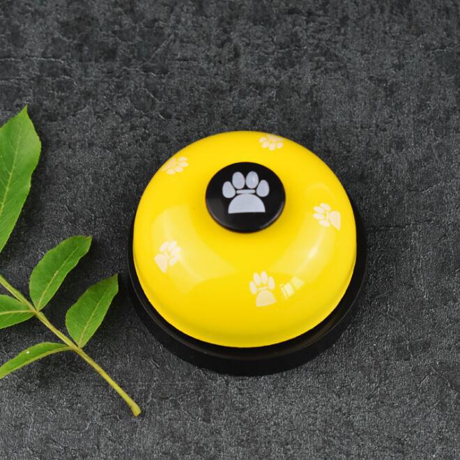 Cat and dog trainer pet footprints ringing the bell
