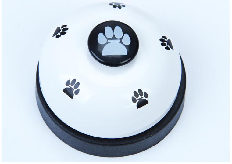 Cat and dog trainer pet footprints ringing the bell