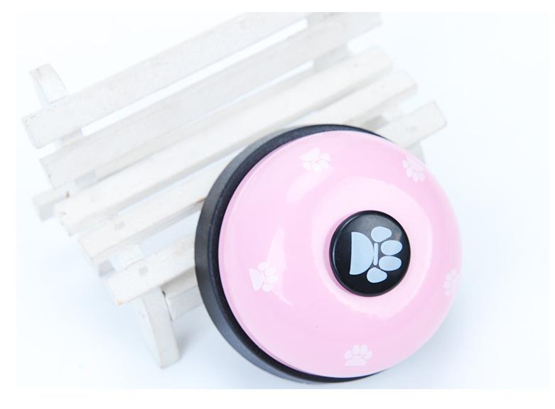 Cat and dog trainer pet footprints ringing the bell