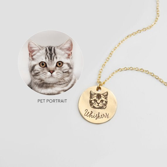 Photo Custom DIY Girl Jewelry Cat Dog Souvenir Gift No Fading Jewelry Necklace