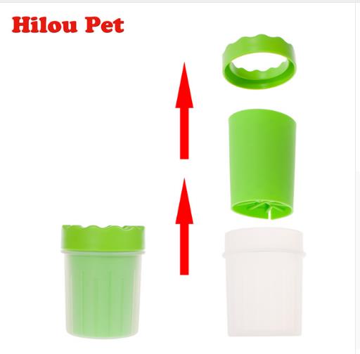 Upgraded New Pet Paw Washer Cup Dog Foot Wash Tools Soft Gentle Silicone Bristles Pet Brush Quickly Clean Paws Muddy Feet