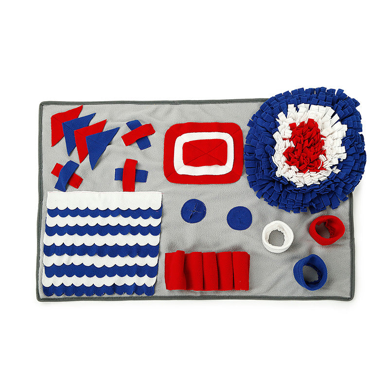 Pet sniffing pad dog cat machine washing sniffing blanket bite puzzle relief stress slow food environmental protection training blanket