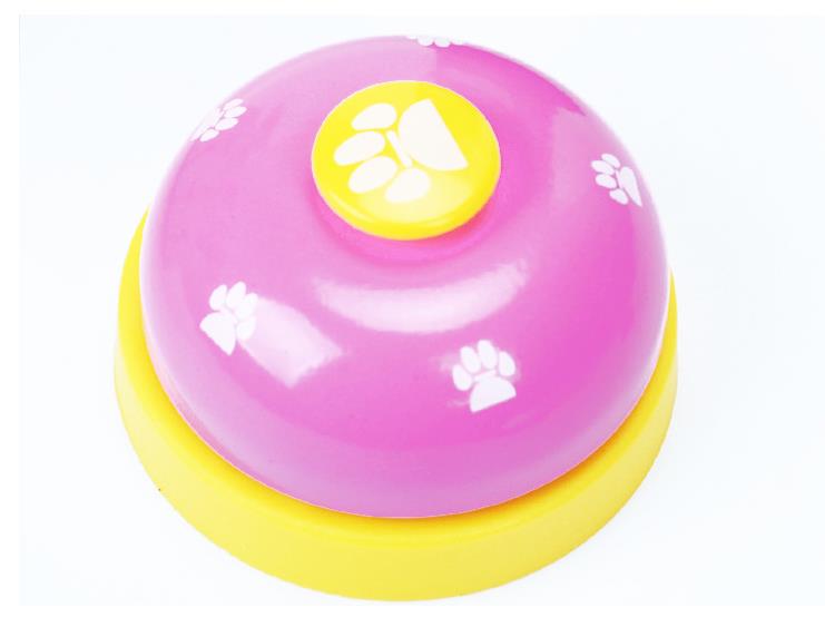 Cat and dog trainer pet footprints ringing the bell