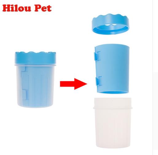 Upgraded New Pet Paw Washer Cup Dog Foot Wash Tools Soft Gentle Silicone Bristles Pet Brush Quickly Clean Paws Muddy Feet