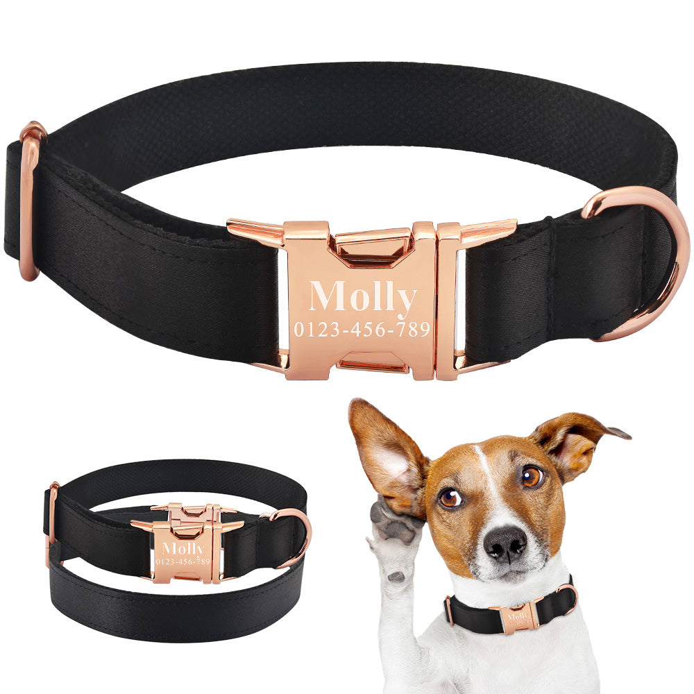 Lettering anti-lost collar famous dog collar