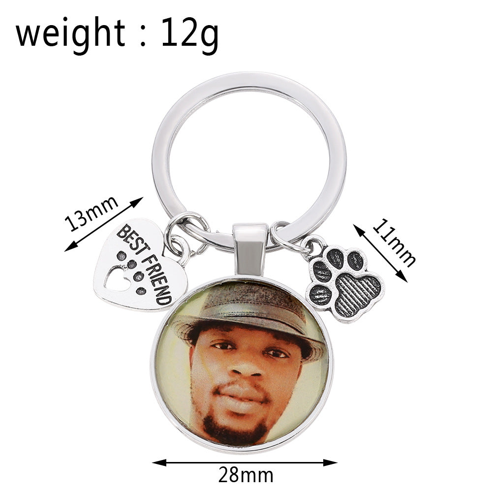 Custom DIY Dog Photo Keychain