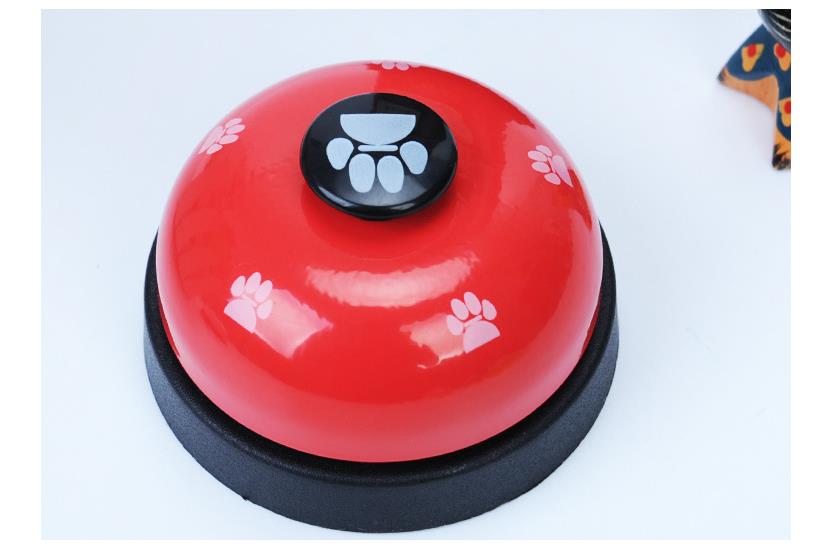 Cat and dog trainer pet footprints ringing the bell