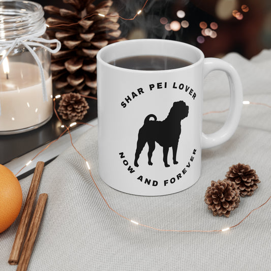 Shar Pei Lover Mug - Now and Forever | Dog Lover Gift, Pet Owner Coffee Cup, Animal Rescue Gifts, Birthday Present, Home Decor