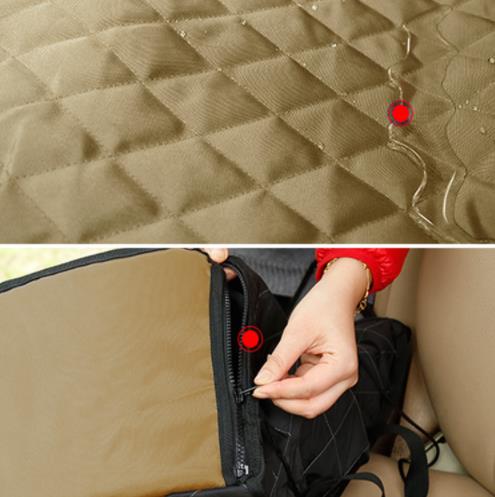 2 in 1 Pet Carrier Bucket Basket Waterproof Single Pet Dog Car Carrier Bag Car Seat Cover Protector Front Seat Car Mat