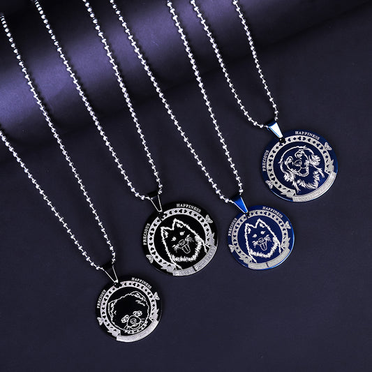 Anti-lost engraving dog stainless steel listing