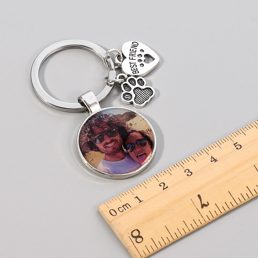 Custom DIY Dog Photo Keychain