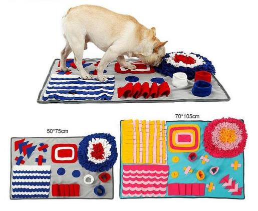 Pet sniffing pad dog cat machine washing sniffing blanket bite puzzle relief stress slow food environmental protection training blanket