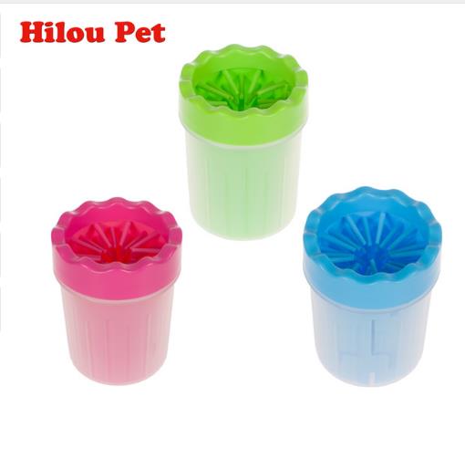 Upgraded New Pet Paw Washer Cup Dog Foot Wash Tools Soft Gentle Silicone Bristles Pet Brush Quickly Clean Paws Muddy Feet