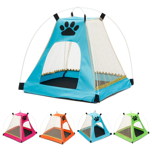 Breathable pet tent foldable portable dog cat home washable dog kennel