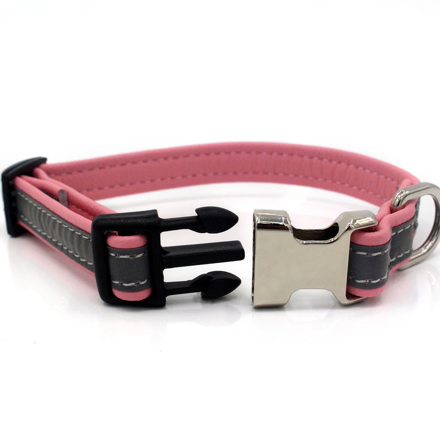 Microfiber reflective pet collar